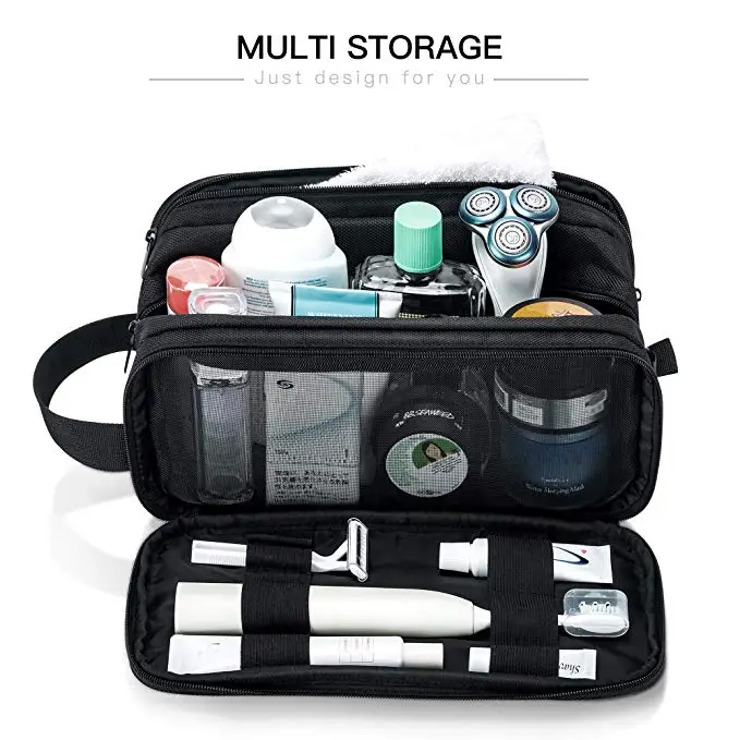 Toiletry Bag for Men Travel Large Dopp Kit Water-resistant Women Shaving Bags Portable Toiletries Storage Organizer