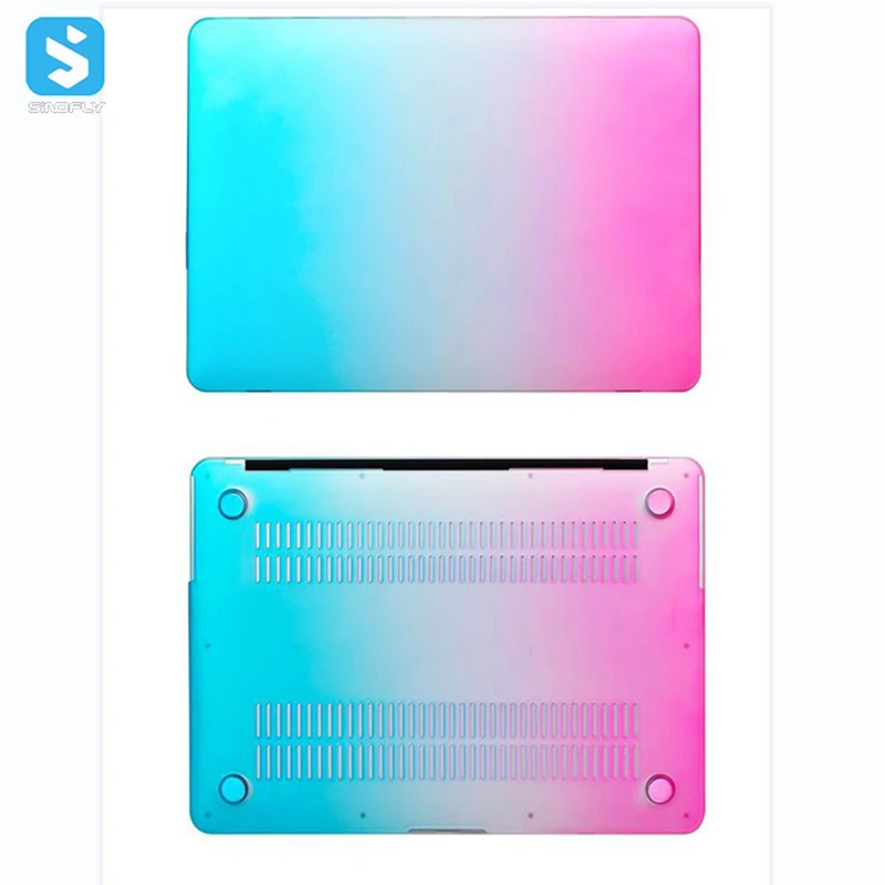 Hot Selling Slim ShockProof Hard Shell Rainbow PC Protective Laptop Case For Macbook Pro 16 A2485