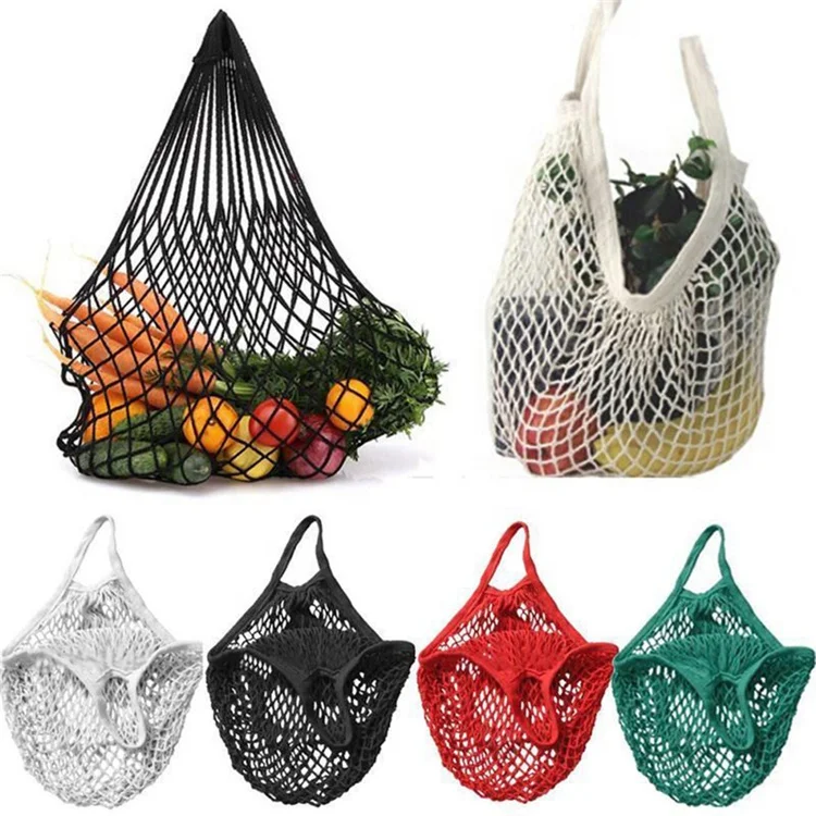 Wholesale Eco Cotton Fruit Packaging Mesh Tote Bag