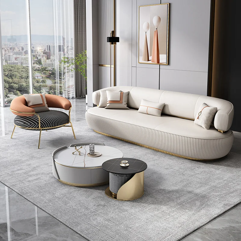 Furnistyle High Quality Italian Living Room Furniture Luxury Brand Sofa Wholesale Fashion Royal Furniture 7 Seater Sofa Set