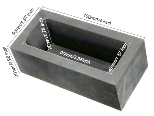 High Purity High Quality Graphite Ingot Mold 12.5 Kg For Glass