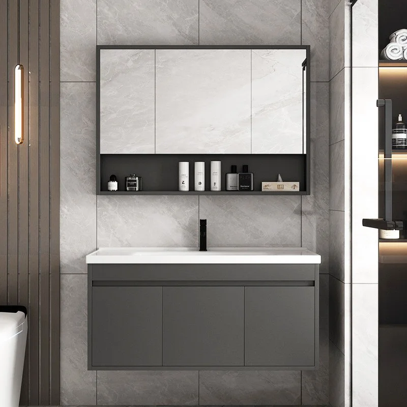 Factory Price Sink Luxury Storage Furniture Frees Standing Modern Design Toilet Painted Vanity Bathroom Cabinet