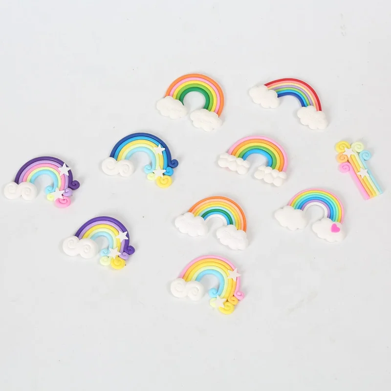 Wholesale Colorful Small Rainbow For Happy Birthday Cake Topper Wedding Cake Decoration