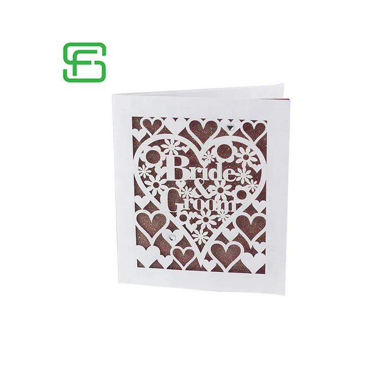 Hollow-Carved Design Happy Birthday Greeting Cards Wedding Invitation Post Card Postcard