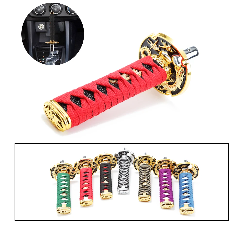 JDM Racing Universal Car Refit Samurai Sword Gear Shift Knob Shifter Katana Metal  15CM
