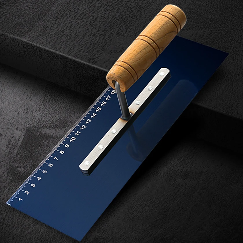Hot-selling Industrial-Grade Bricklayer Trowel with Wooden Handle Scraping Putty Knife Wall Tool Mud Knife Plastering Scraper