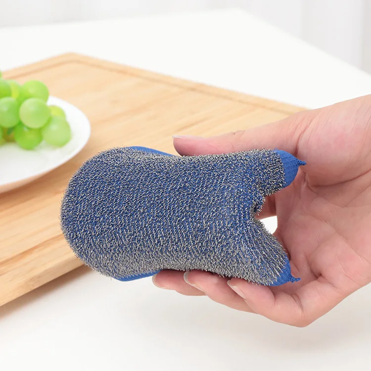 Проволочная щетка из нержавеющей стали, ткань для посуды, губка для посуды, принадлежности для очистки кухни
