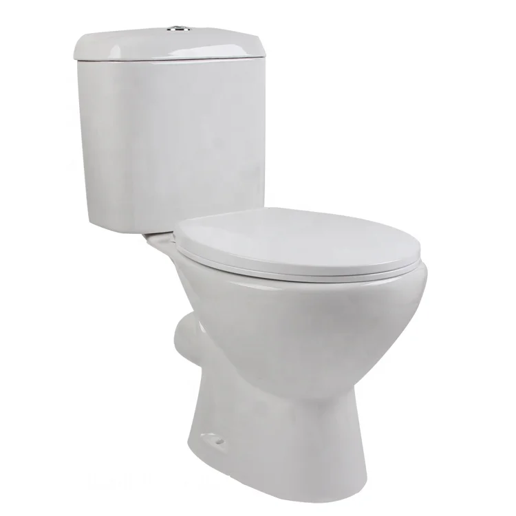 Китайская керамическая п-ловушка для ванной комнаты, туалет из двух частей