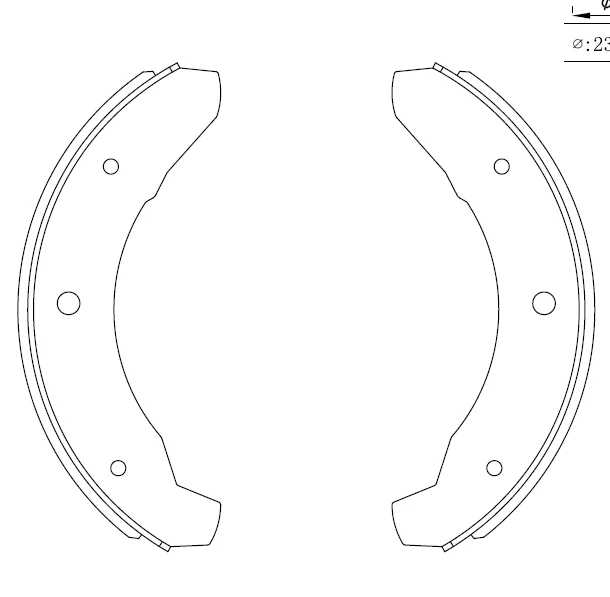 Good quality Professional factory Car Brake Shoes for  VW SEDAN  1975-1995 S269-882D brake auto parts brake shoe