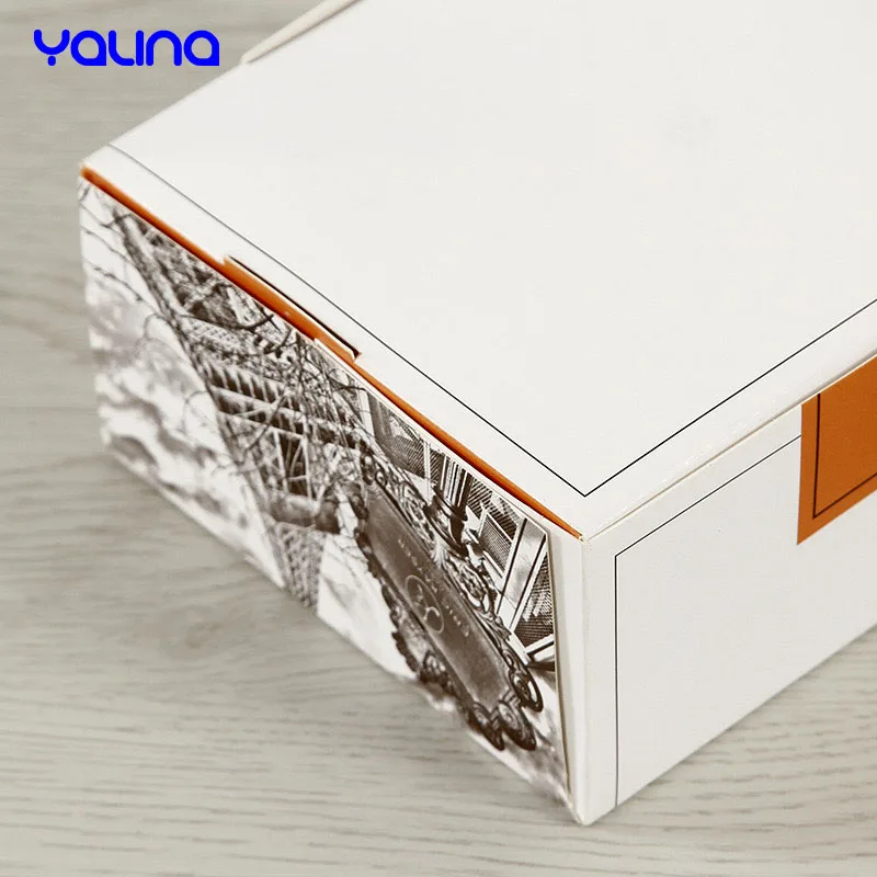 wholesale transparent clear PVC printing paper gift package tall cake box with window