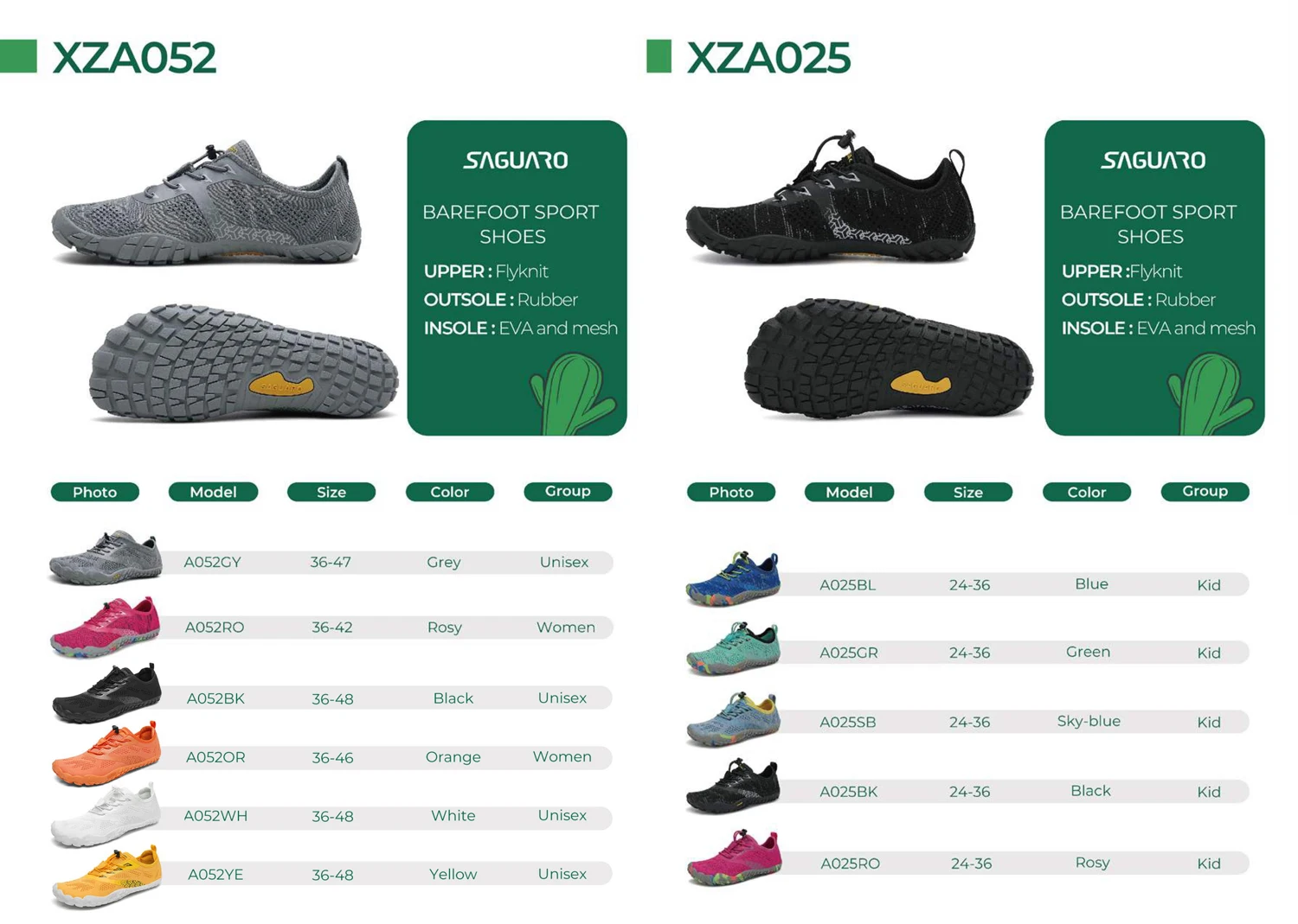 SAGUARO White Black Grey Outdoor Flexible Thin Rubber Outsole Wide Toe Box Zero Drop Minimalist Trail Running Barefoot Shoes