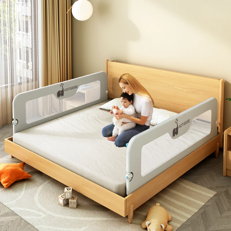 Adjustable Anti-falling Protector Bed Barrier Vertical Lifting Fence Kids Safety Side Guard Bed Rails for Baby Safety Products