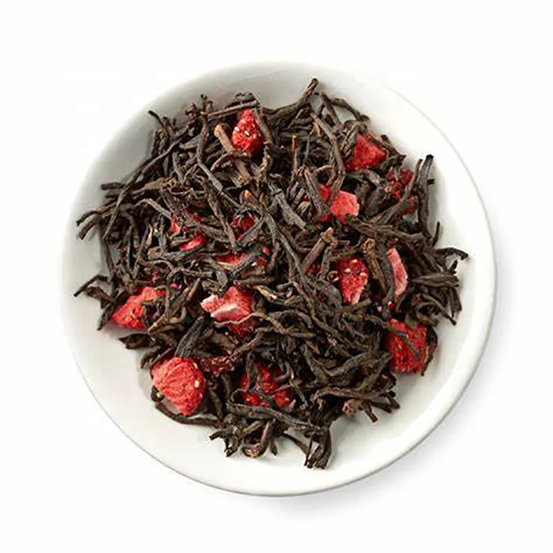 Wholesale Dried Mixed Fruit Tea Herbal Refreshing Healthy Strawberry Black Tea Beauty-slimming Tea for Girlfriend