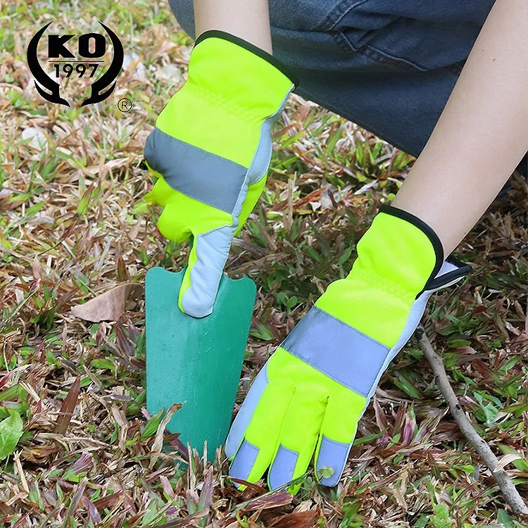 Top Selling Women Gardening Gloves Pigskin Leather Gloves for Yard Rose Pruning