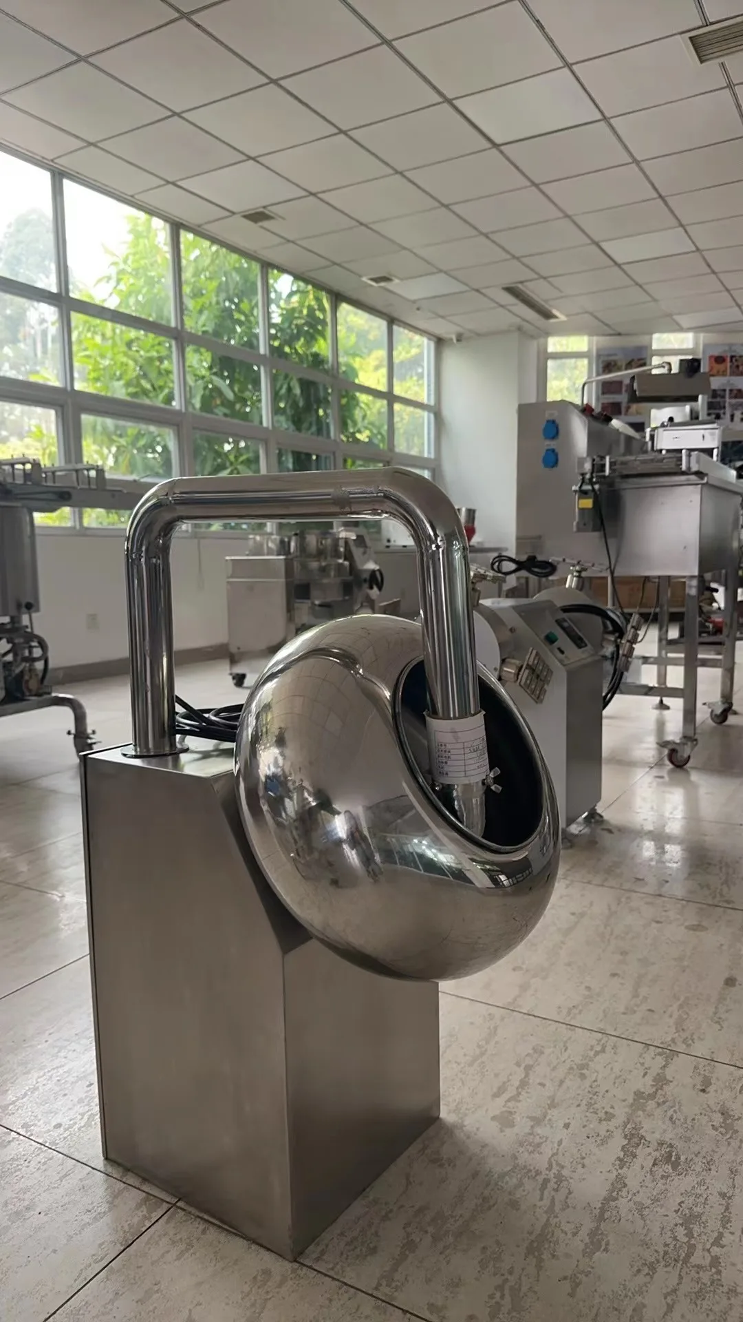 LST table top lab use chocolate sugar coating pan small gummy candy sugar coating and polishing machine