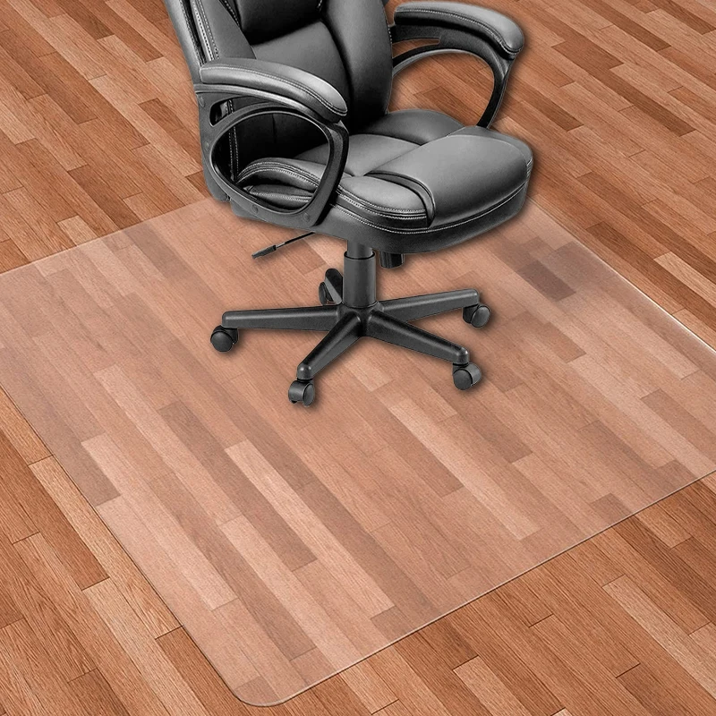 Office Chair Mat 36 x 48 Clear PVC Heavy Duty Floor Protector for Home or Office Easy Clean and Flat Without Curling