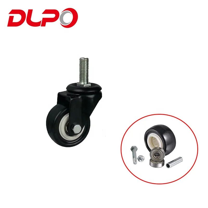 Dlpo Factory direct sale 2 inch caster, furniture wheel castor, PVC/PU/TPR office chair universal locking wheel