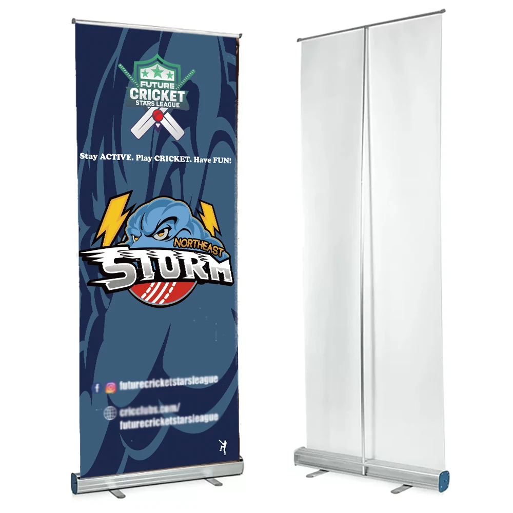 Customized Size Economy Roll Up Banner Stand with Printed Logo for Trade Show Equipment