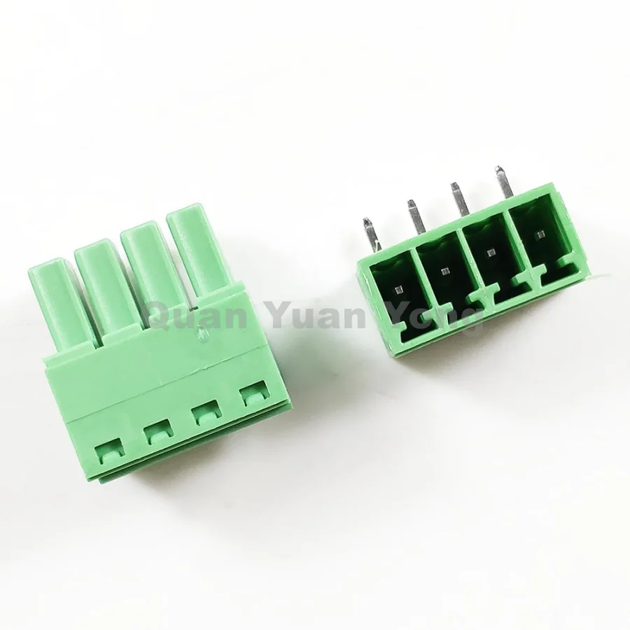 WJ15EDGK/RC350-4P PCB Green Terminal Block 4Pin Pitch 3.5mm 15EDGK/RC Bend Pin
