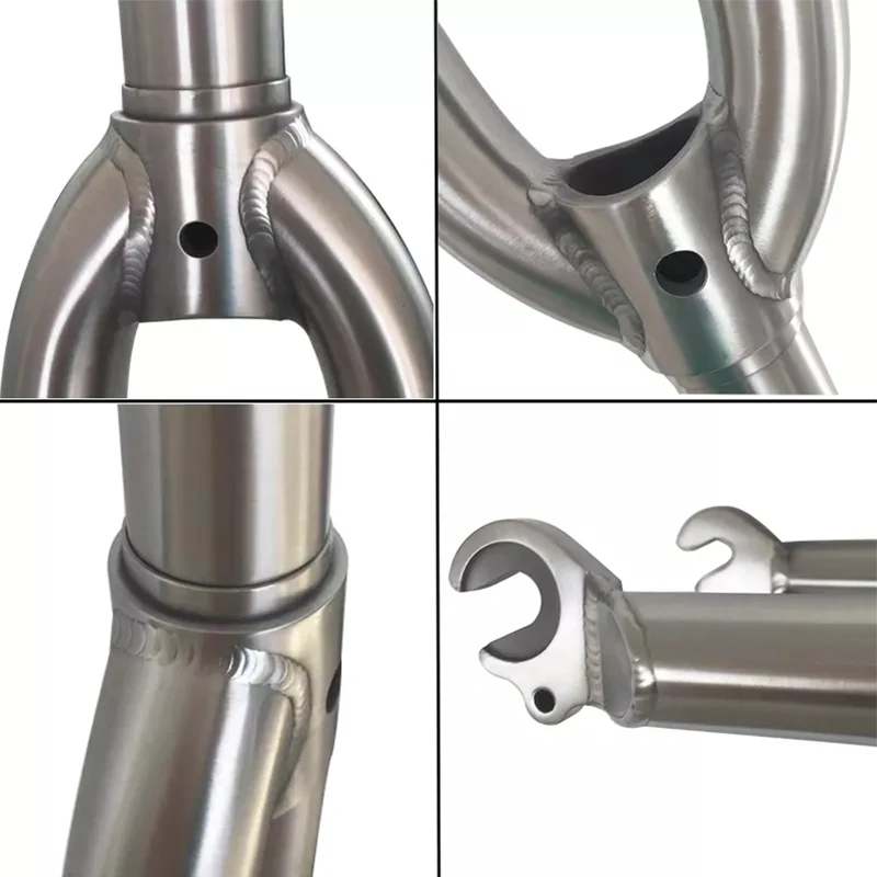 titanium road gravel bike flat mount disc brake  road bike fork