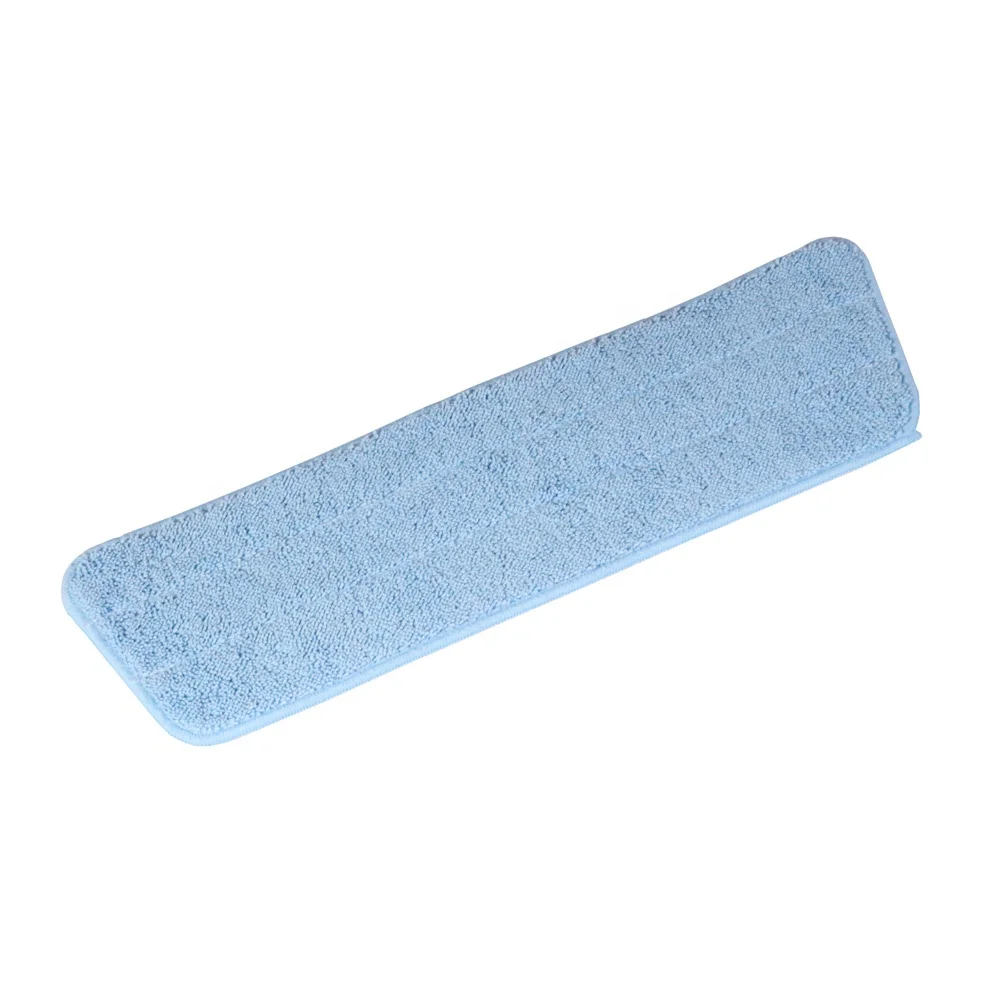 Microfiber Flat Mop Pad 40cm Twist Cloth with Hook and Loop Backing