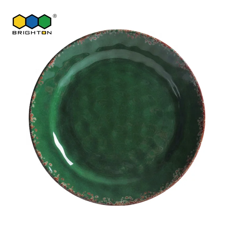 Strong Anti-Stain Ability and EU regulation approved Melamine 11 inch Dinner Plate eco-friendly products for promotion