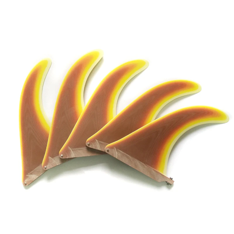 Wholesale Surfing Multi-Layered Longboard Fin Customizable Multiple Colors Single Fins Paddle Board Fins