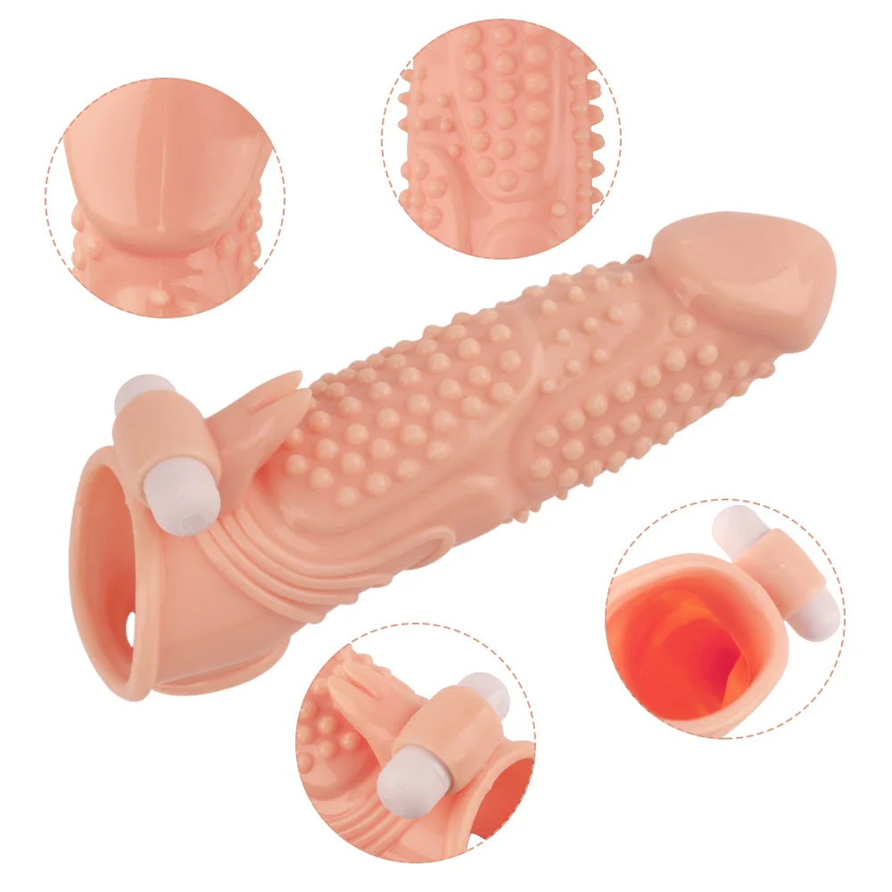 Male JJ Penis Sets Adult Sexual Supplies for Body Application Get Bigger Thicker and More Passionate penis sleeve with vibration