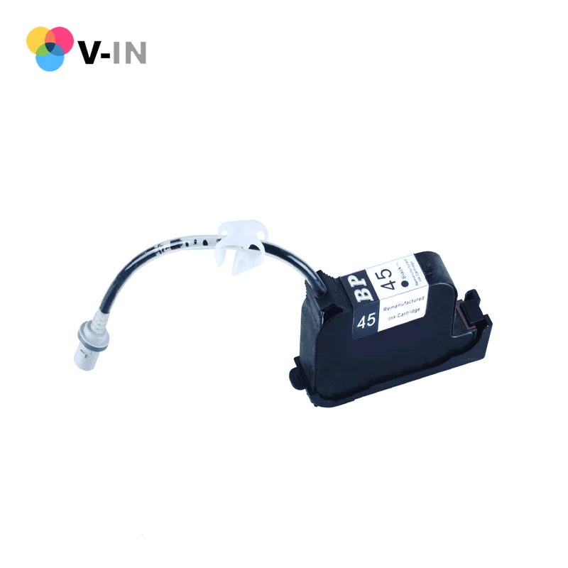 TIJ Bulk Ink System Cartridge Compatible for HP 45 C51645A CISS Replacement Ink Cartridge with Dye Ink