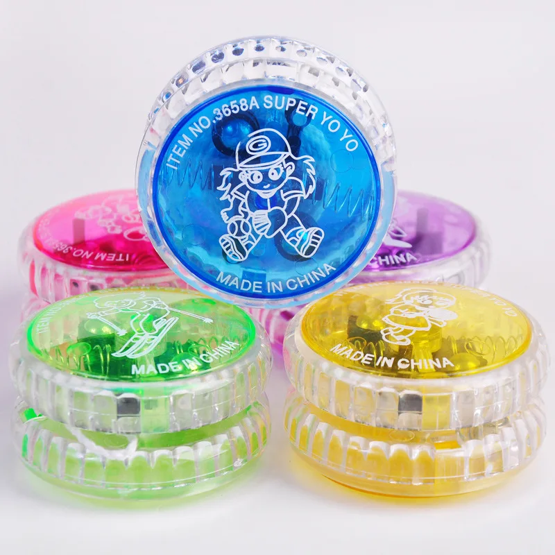 Night the most dazzling drink logo pattern toy super yoyo ball with LED light