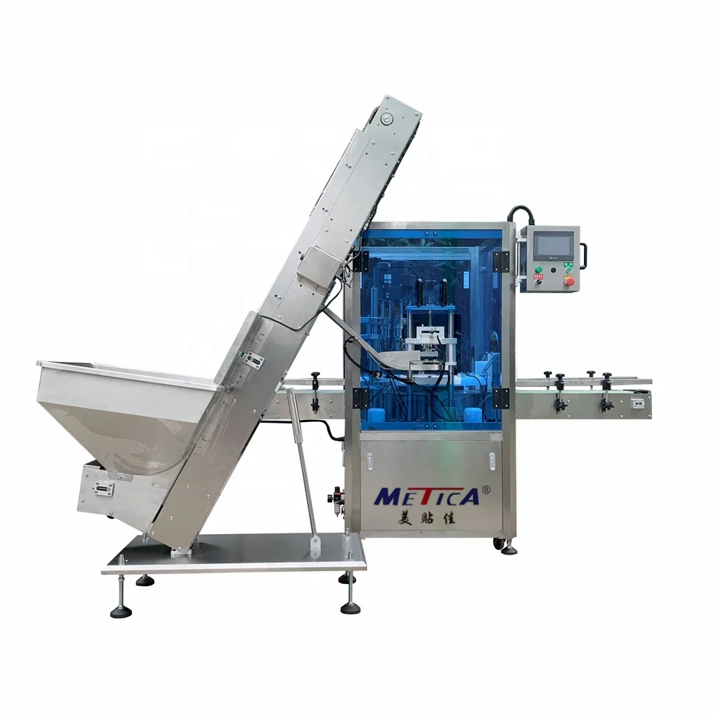 Shanghai factory auto high speed rotary double heads capping machine with clutch