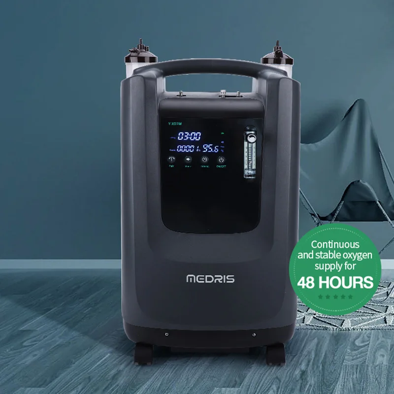 Dual output Medical device 10lpm oxygen concentrator CE high flow oxygen supply Home Concentrador De Oxigeno Oxygene respiratory