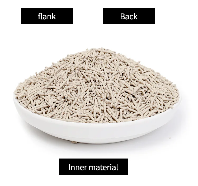 High-end OEM odm  deodorizing and dust-free 6L plant fiber strong caking safe tofu cat litter