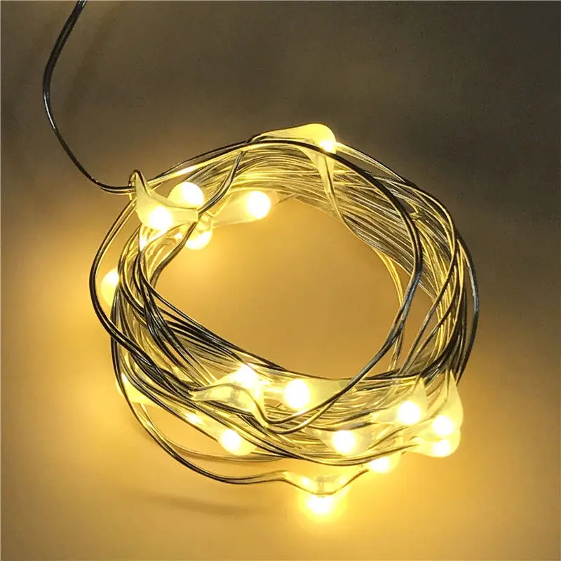 USB Operated 2M Micro LED Invisible Fairy String Lights for Christmas Garland Decoration