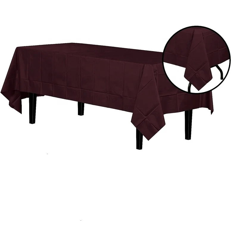 Disposable Rectangular Table Covers Plastic Tablecloth
