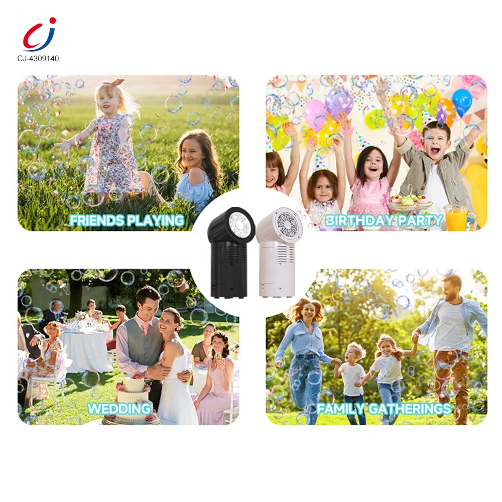 Chengji 12 hole rotating bubble machine toy kids summer outdoor playing automatic rotating bubble machines for party