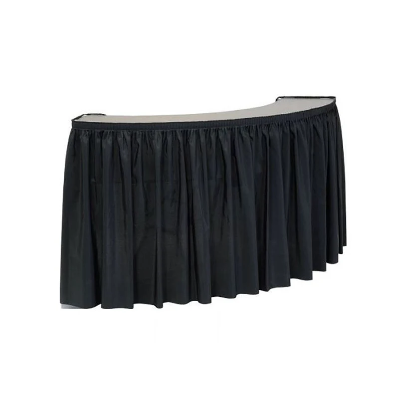 White Table Skirt For 100% Polyester White Pleated Tablecloth Customized Simple Parties And Playdates