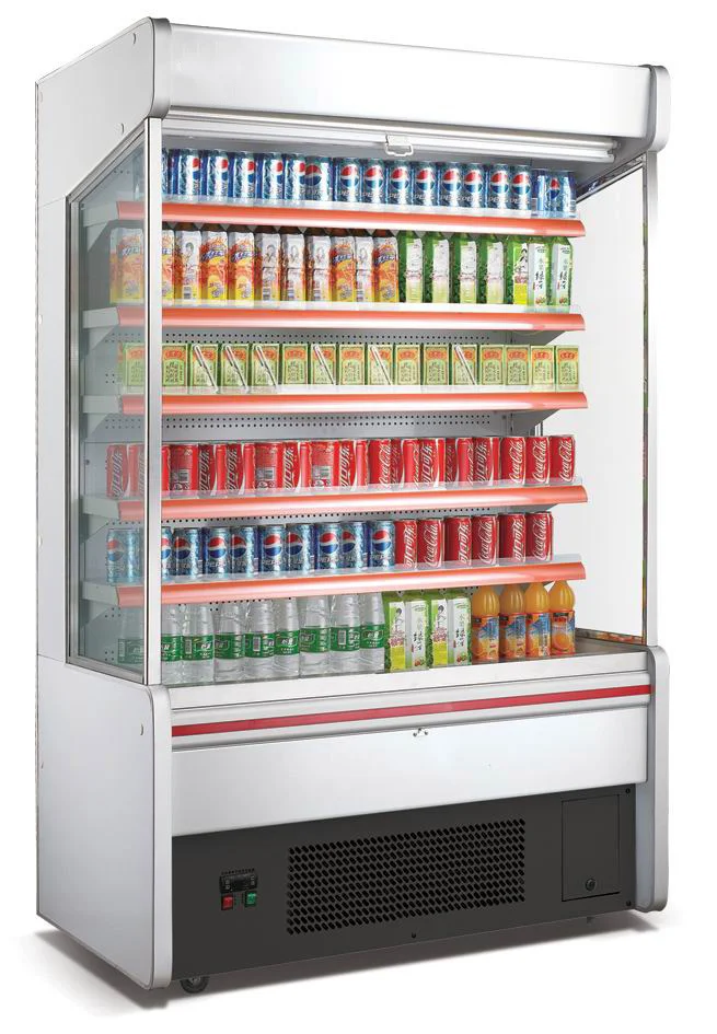retail cabinet display commercial supermarket dairy refrigerator  island fruit vegetable refrigerator display cooler showcase
