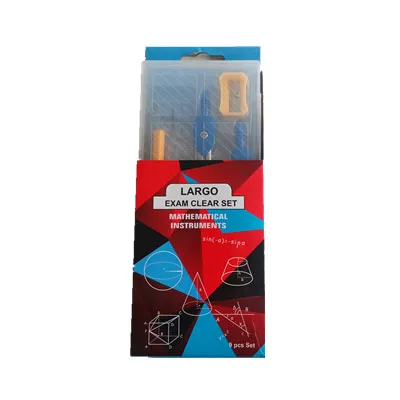 Пластиковая коробка с геометрическим рисунком, прозрачная коробка из полипропилена, пластиковый набор для математики