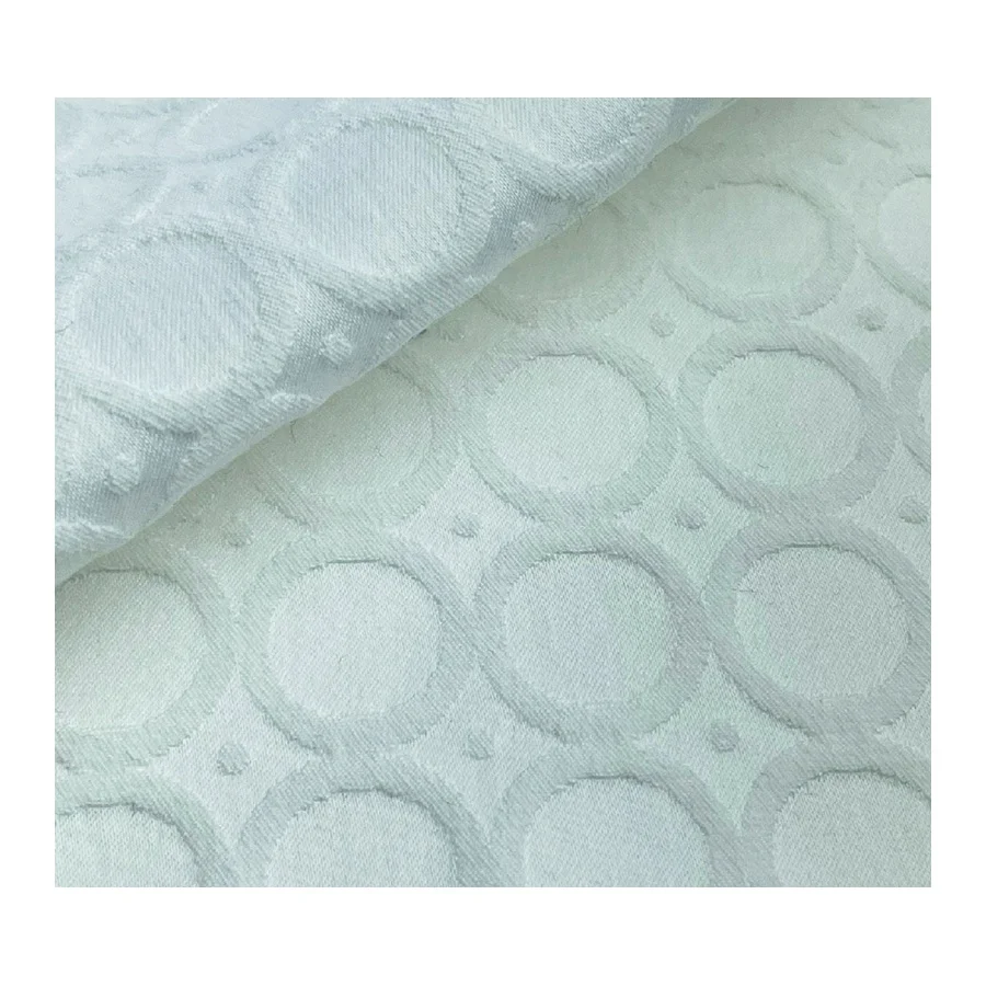 Bestselling Modern look engraving geometric pattern 270g 60%Cotton 37%Polyester 3%Lycra  CVC Stretch Jacquard from Taiwan