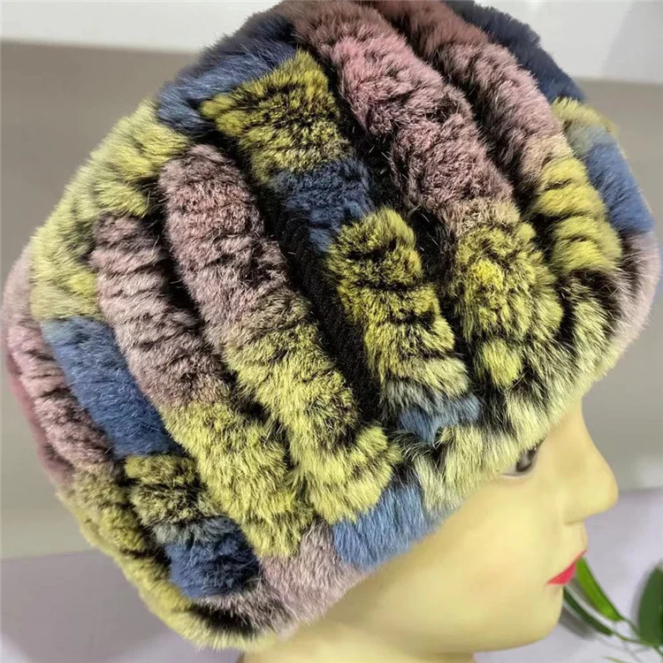 Top Quality Ladies Fashion Winter Thermal Rex Rabbit Fur Neck Scarfs For Women