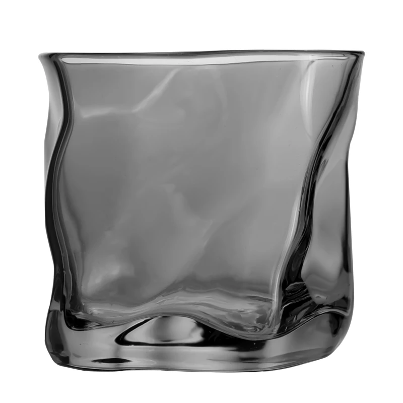 Wave Electroplated Mugs Coffee Water Cup Crystal Japanese Whiskey Glass Tumbler