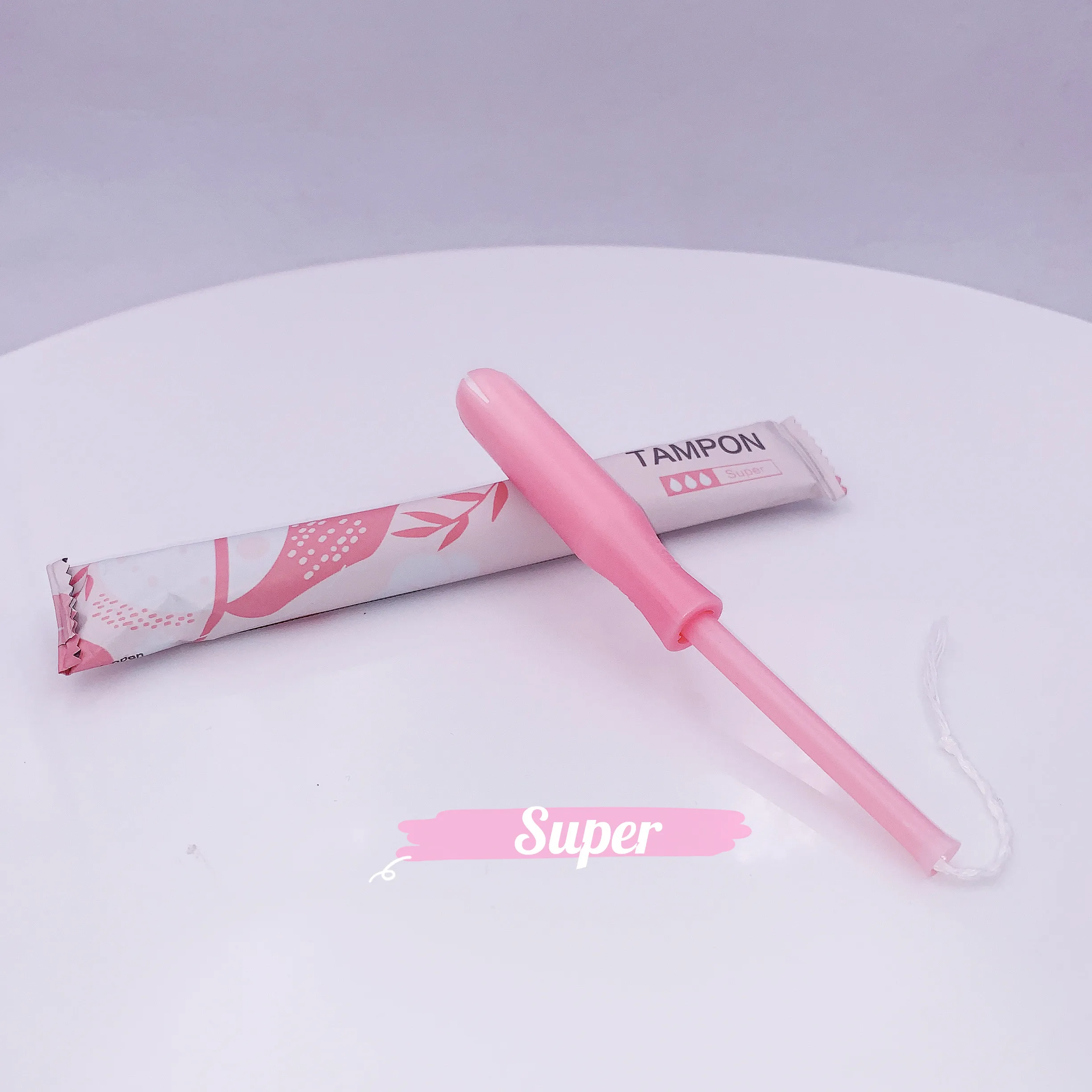 2022 disposable organic cotton tampons 100 cotton applicator tampons