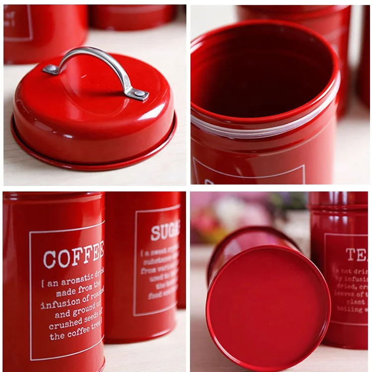 Stainless steel coffee bean canister food storage jar Airtight Canister