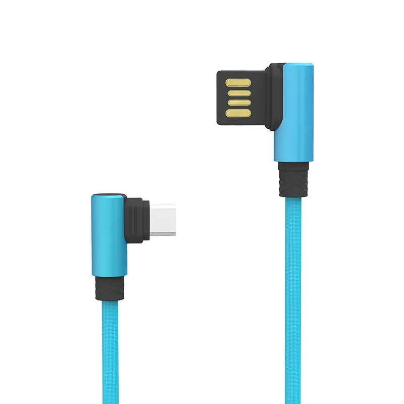 SOMOSTEL Cable USB L Shape 90 Degree Charging Cable For Gaming Universal For Mobile Phone Charger USB Cable SMS-BW01