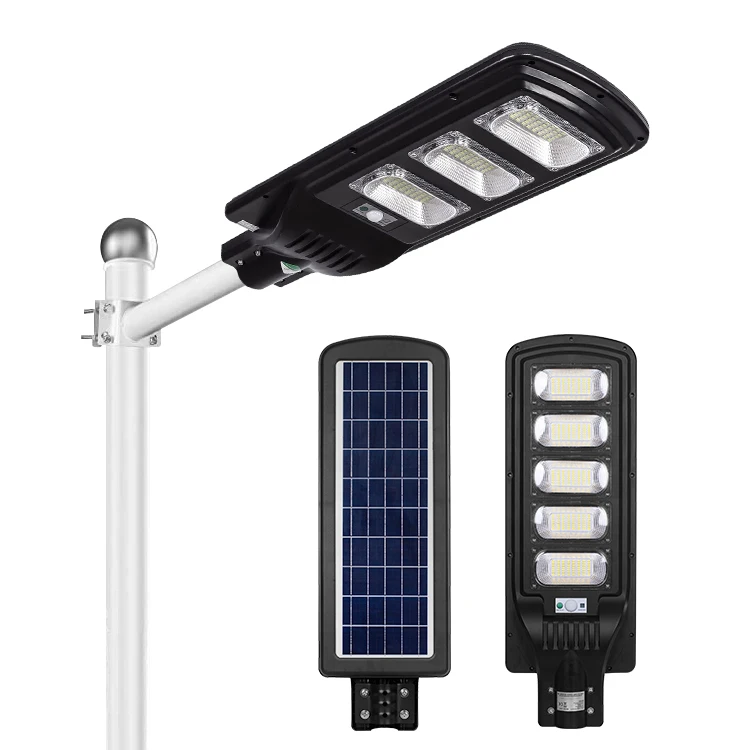 Водонепроницаемый IP65 Solares Lampara Farola Lampadaire Solaire 50W 100W 150W 200W 250W 300W LED все в одном уличном свете