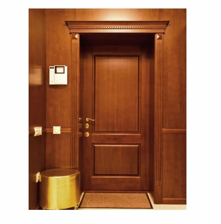 High Quality Cheap Solid Wooden Double Door Elegant Carvings Luxury Homes Fices Wooden Door