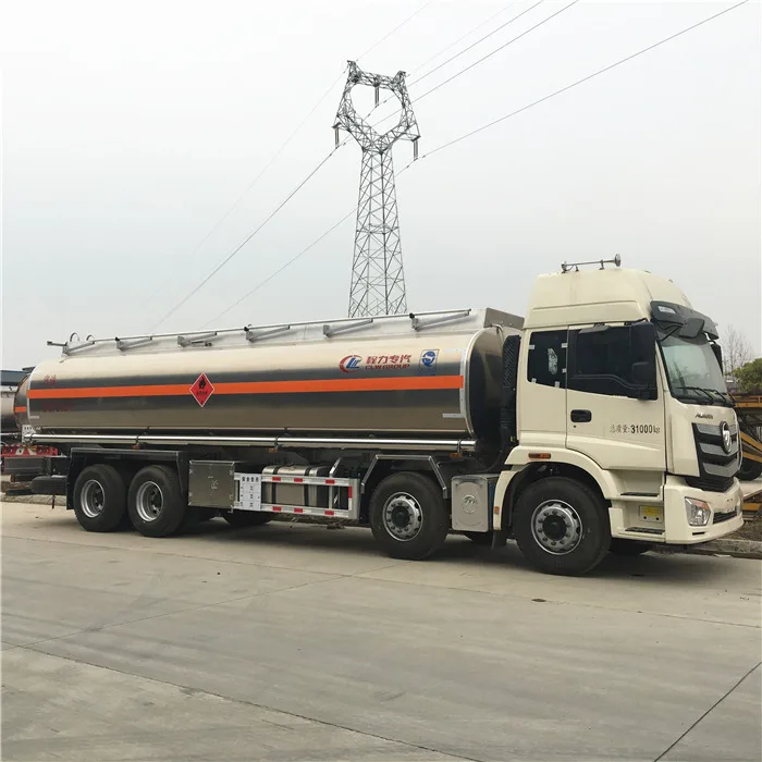 High Quality FOTON 30-35KL Big Aluminum Oil Tanker Truck for Sale in the