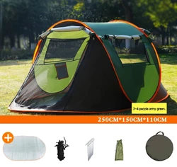 2021 Outdoor marquee tent 3 to 4 Person 5 to 8 People Rainproof Throwing Beach Camping tent Automatic Fast Opening pop up tent