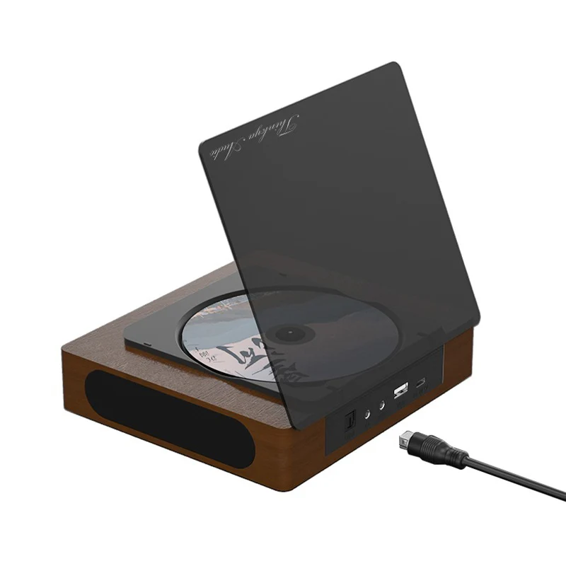 CD Player Wall Mountable Portable Home Audio Box Built-in HiFi Speakers MP3